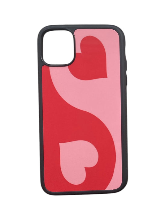 Red Heart Swirls Case